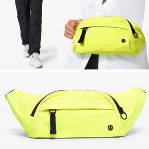 NWT Lululemon On the Beat Belt Bag, Highlighter Yellow